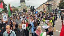 Sweden: Hundreds march in Sweden to protest Gaza genocide