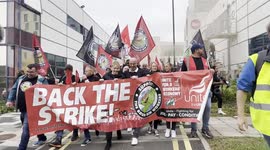 Birmingham bin worker march