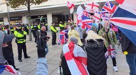 Raise The Flag Protest Plymouth Devon