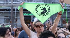 Protest to abolish Bullfighting  in Spain