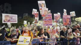 Protesters in Tel Aviv call for end to Gaza conflict, release of Israeli hostages
