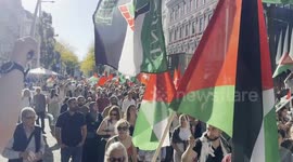 Thousands rally in Vienna to support Palestine, urge sanctions on Israel