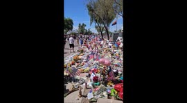 US: Memorials Appear for Charlie Kirk at Turning Point USA Headquarters in Arizona