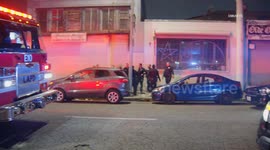 US, Los Angeles: Downtown Los Angeles LAPD Shuts Down After Hours Club After Reports Of Shooting With Sound On Tape