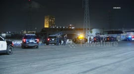 US, Los Angeles: Boyle Heights Suspect Shoots at LAPD Officers With Rifle Part 1