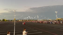 Massive crowd gathers outside Charlie Kirk memorial service in Phoenix, Arizona