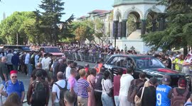 Supercars take over Istanbul streets as Global Gumball Rally kicks off