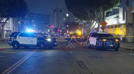 US, Los Angeles: Downtown Los Angeles Fatal Shooting