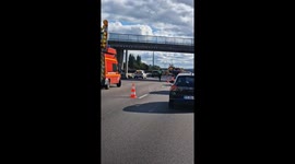 French Highway Nightmare: Cars Overturned, massive operation with 15 emergency vehicles including an helicopter