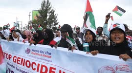 Demonstration in support of Gaza held in Nairobi, Kenya