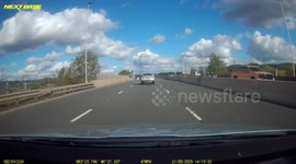 Idiots lane swapping on Sheffield Parkway