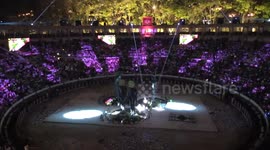 Hundreds gather in Colombia's Bogota for opening of international art biennial