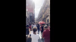 free Palestine march taking place in Cagliari