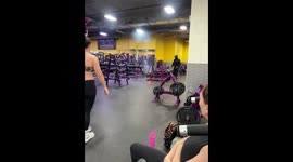 Gym machine catches fire in Brooklyn, USA