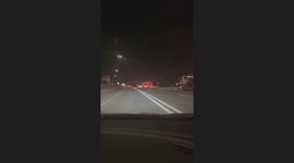 Tanker Truck Starts Sparking on Freeway