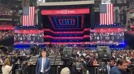 Charlie Kirk’s wife delivers tearful speech at memorial service in Arizona