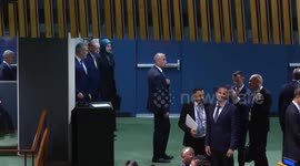 US: Turkish President Erdogan arrives at UN headquarters for Palestine conference