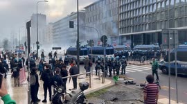 Clashes erupt between pro-Palestinian demonstrators and police in Milan during nationwide strike over Gaza