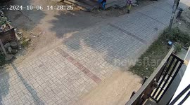 Biker Hit by Car and Destroys Bumper