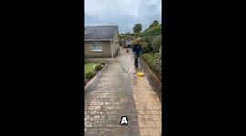 Pressure wash company brings joy to elderly resident—Huddersfield team’s act of kindness