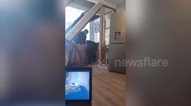 Family flee home after 'botch' builders knock wall down sparking collapse fears