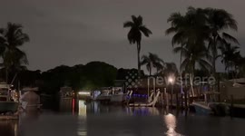 US: Lightning lights up the sky near Dania Beach in Hollywood