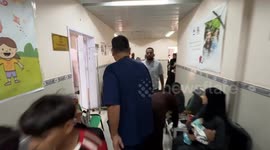 Density of Nasser Hospital at critical level due to forced displacement in Gaza