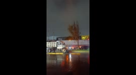 Truck Drivers Helping Transport People Who Were Stranded at Flood Points on Lopez Portillo