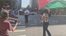 US: Protestors in New York show solidarity with Gaza