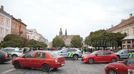 Anti-government protest held in Kosice, Slovakia