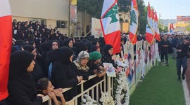 Lebanon: Funeral held in southern Lebanon for victims of Israeli strike