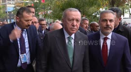 President Erdogan says meeting Trump about Gaza was 'very productive, positive;' he is satisfied, hopes for good outcome