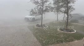 US: Large Hail Batters North Texas as Severe Storms Sweep Through 3