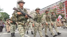 Venezuela: Military parade held in Venezuela in support of government