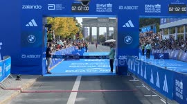 Kenya's Sabastian Sawe won the Berlin Marathon