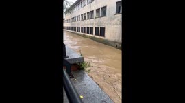 Muddy floodwaters sweep through Milan, Italy