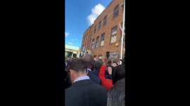Emotional Palestinian flag-raising ceremony in London, UK