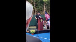 Michael Rapaport speech at Captain Omer Neutra Memorial Park dedication in New York, USA