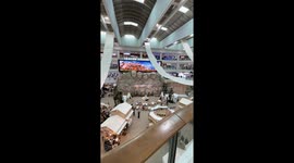 Shopping mall make Mount Rushmore with Trump, Putin, Kim Jong Un and Xi Jinping for camping event