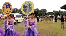 Villagers in southern Thailand celebrates 'Ghost Festival' with wacky parade