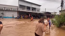 Villagers evacuated as flood worsened in northern Thailand