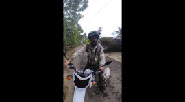 Pup Begs For Motorcycle Ride With Dad