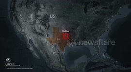 US: MOTION GRAPHICS - At least 2 killed, gunman dead in Texas shooting at immigration facility