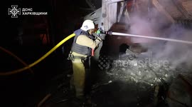 Russian strikes hit Kharkiv, ignite fires