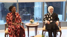 Turkish, Gabonese first ladies meet in New York