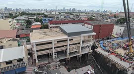 Massive sinkhole near Bangkok hospital halts traffic, cuts utilities