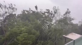 Typhoon Ragasa batters Hong Kong with fierce winds, towering waves