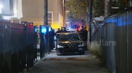 US, Los Angeles: Exposition Park Suspect Barricades With Machete