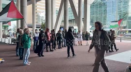 Dutch citizens protest at Foreign Ministry building over Gaza aid flotilla attacks