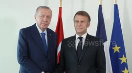 Turkish President Erdogan meets French counterpart Macron in New York